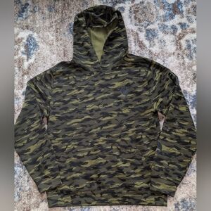 Carhartt Camo Hoodie Kids XL (18-20) Green Graphic Sweatshirt Long Sleeve‎